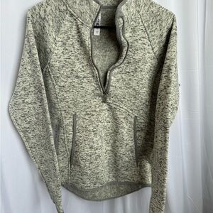 Gray Quarter-Zip Sweater